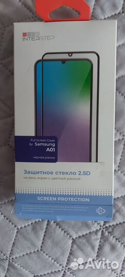 Защитное стекло samsung A01