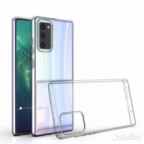 Прозрачный силиконовый чехол для Samsung Note 20