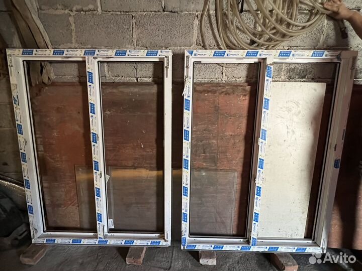 Окно+ дверь трехкамерный стеклопакет