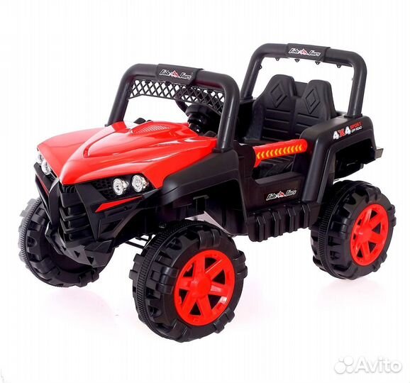 Электромобиль «Квадроцикл», 2 мотора, красный