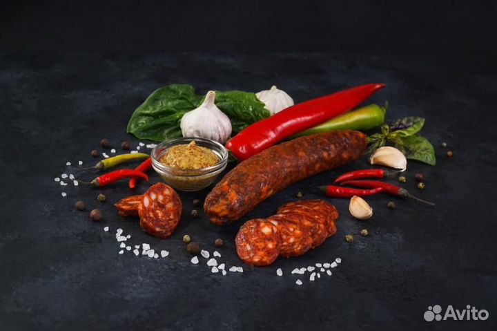 Салями Пепперони свиная сыровяленая колбаса оптом