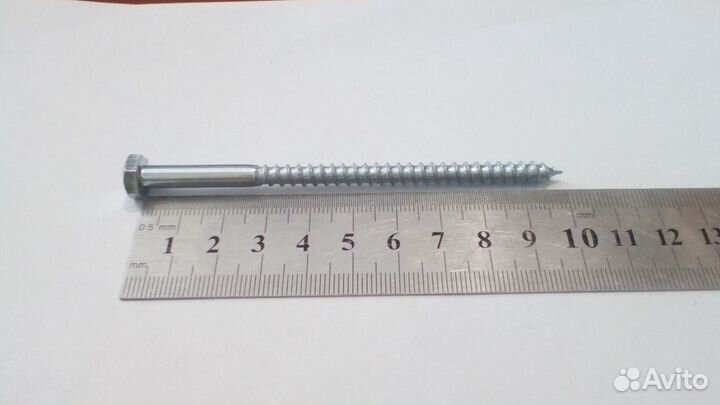 Шуруп глухарь для лаг и реек 6х100 мм