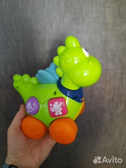 Коврик пазл, дракончик музыкальный и конструктор