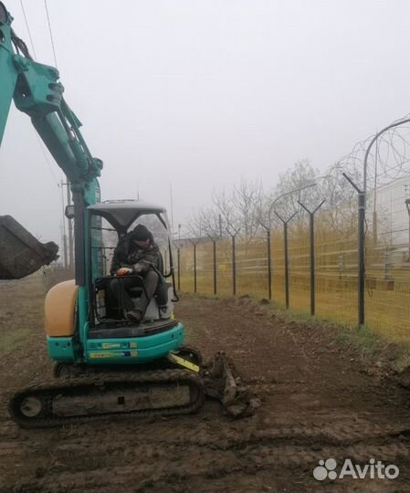 Услуги мини экскаватора ямобур буроям бурение свай
