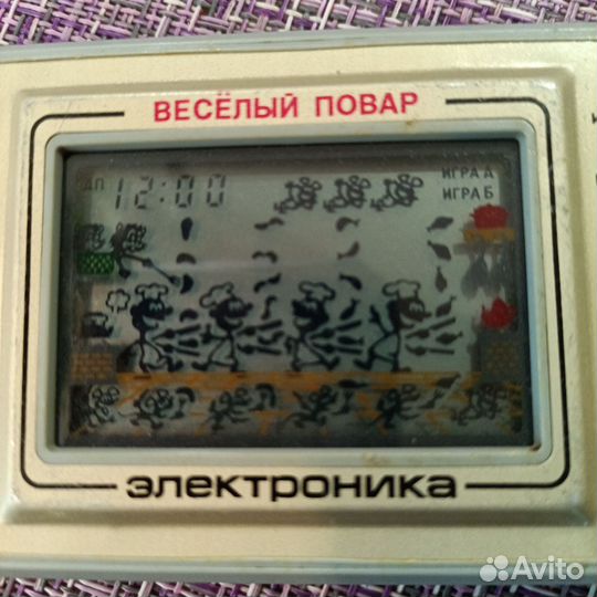 Игра электроника. Весёлый повар. Серая