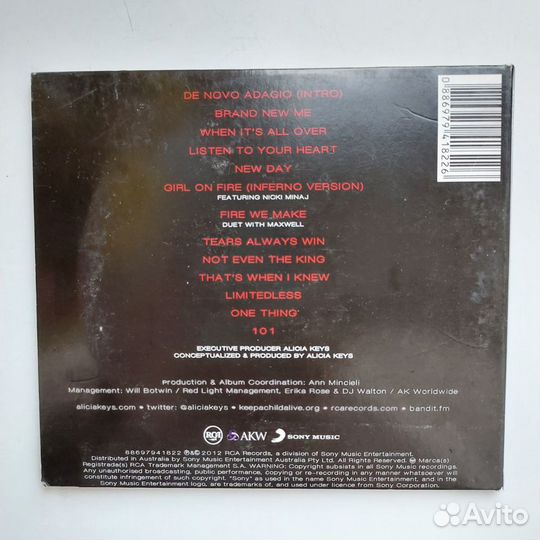 CD Alicia Keys Girl On Fire 2012 фирменный