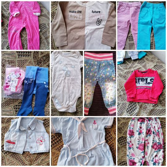 Вещи на девочку 80-86 пакетом