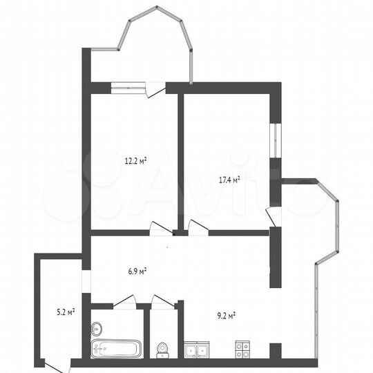 3-к. квартира, 70 м², 7/13 эт.