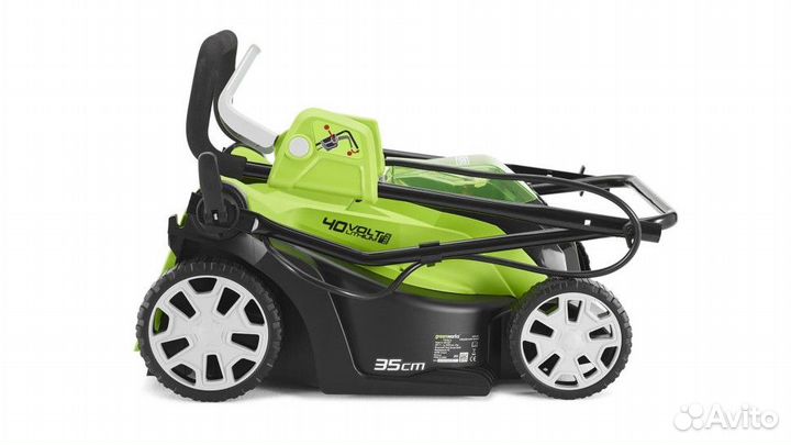 Газонокосилка Greenworks G40LM35, 40v, 35 см, без