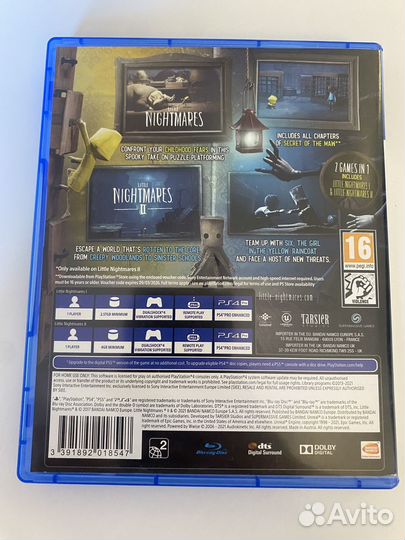 Little nightmares 1,2 ps4
