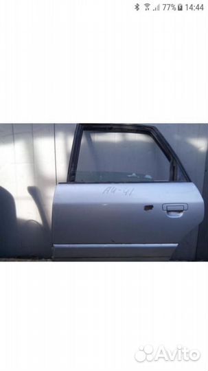 Ауди А 6 45 кузов, дверь задняя левая серебристая