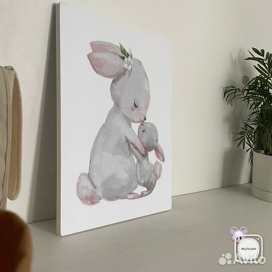 Детский стол и стульчик новый зайчик