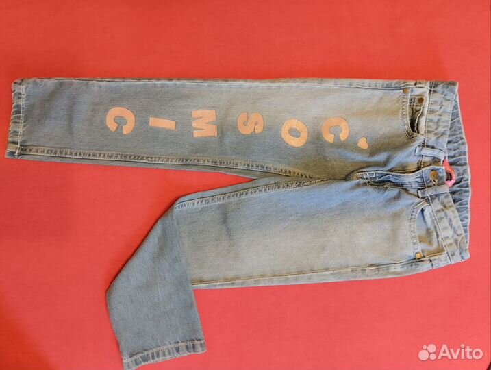 Джинсы на девочку 110