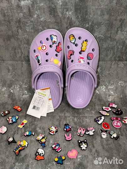 Оригинальные Crocs bayaband clog лавандовые