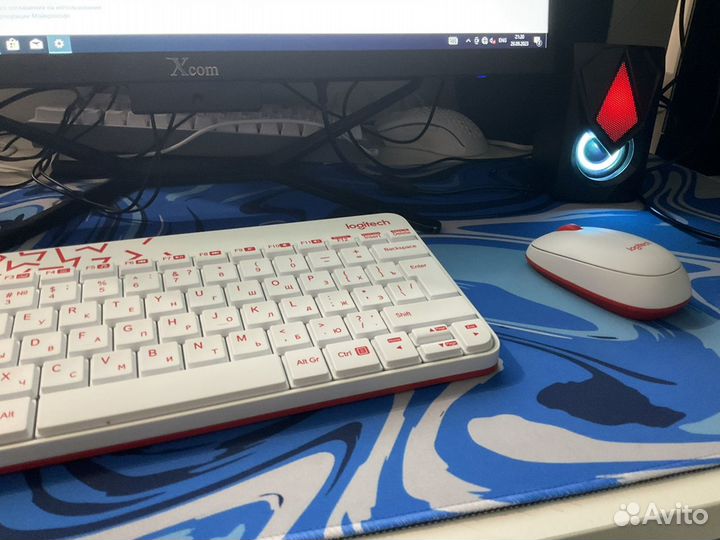 Игровой компьютер колонки клавиатура и мышь