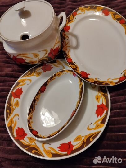 Набор столовой посуды Thun Чехословакия 4 предмета