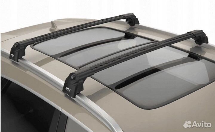 Багажник на рейлинги turtle AIR-2 Black 122