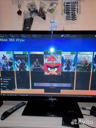 Xbox 360 (freeboot, 60 игр)