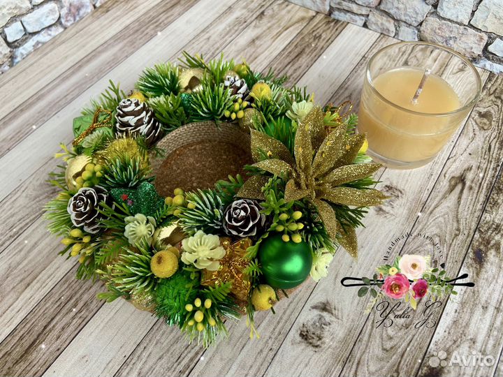 Подсвечник новогодний