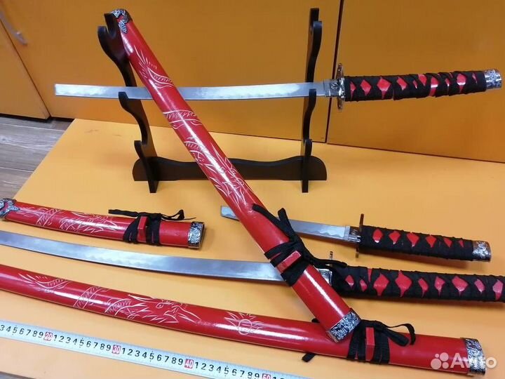 Катана сувенирная ножны подставка сертификат