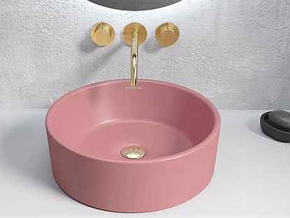 Раковина в ванную розовая Grossmаn GR-3013PIM