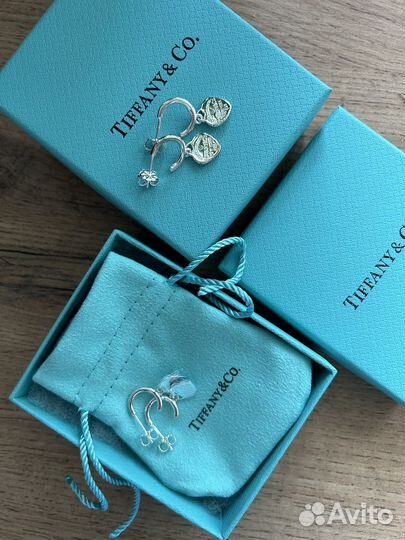 Серьги Tiffany серебряные