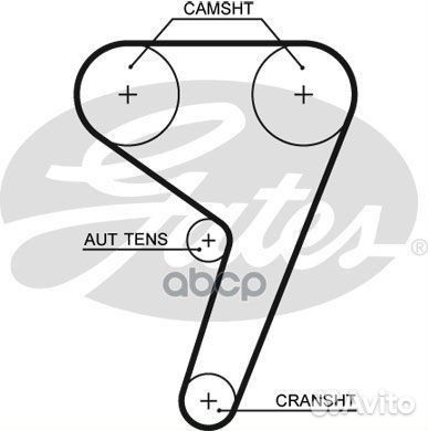 Комплект ремня грм ford 1.25-1.6 95-12 (с помпо