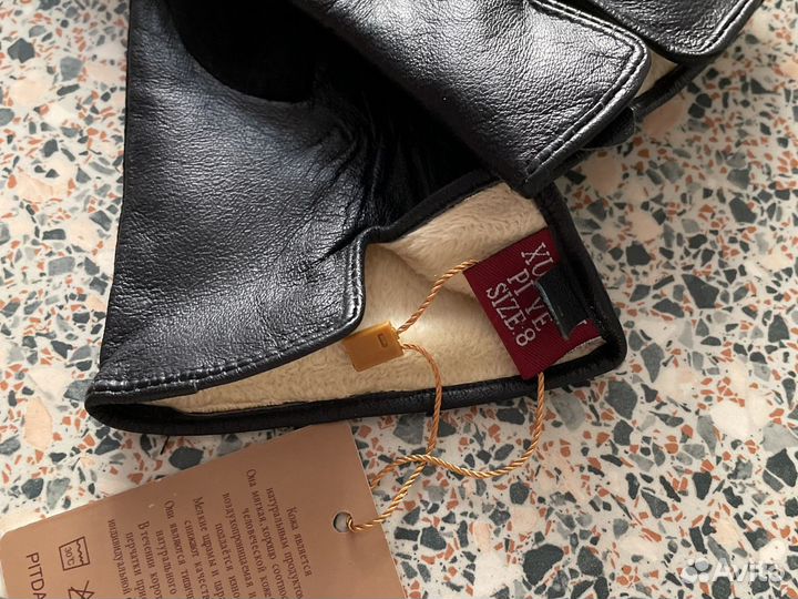 Новые утеплённые перчатки (нат.кожа, нат.замша)