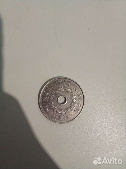 Монета 5 крон 1998г