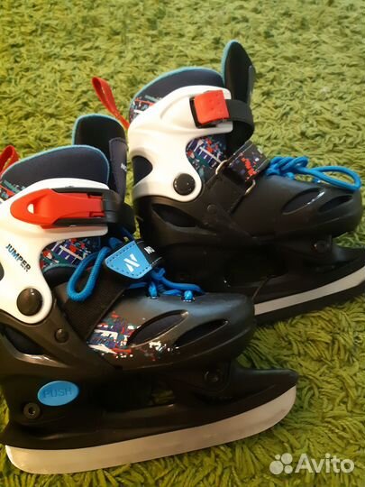 Коньки хоккейные детские раздвижные