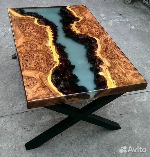 Столы и стулья из эпоксидной смолы