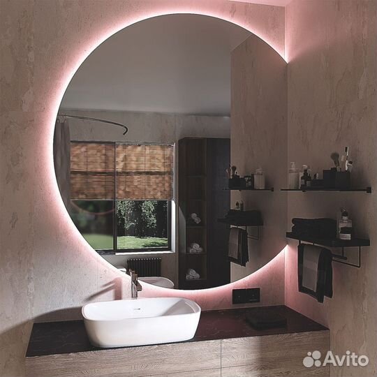 Зеркало с подсветкой круглое Vanessa