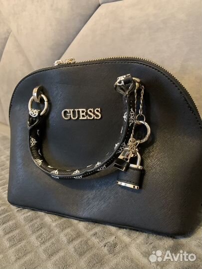 Сумка женская guess коричневая / черная