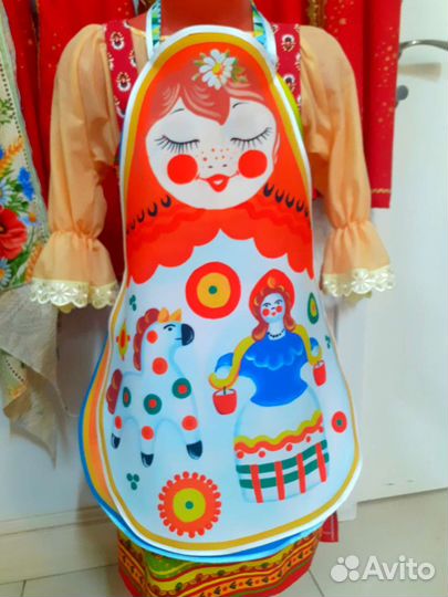 Матрёшка-фартук для детей