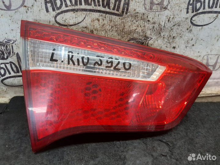 Фонарь задний левый Kia Rio G4FC 2013