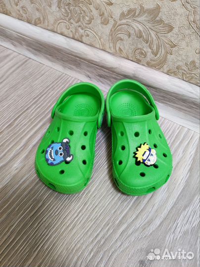 Crocs c 6 7 зелёные