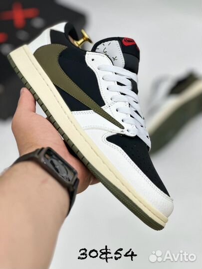 Кроссовки nike air jordan 1 low travis scott