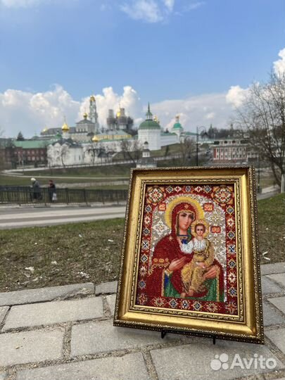 Икона вышитая бисером
