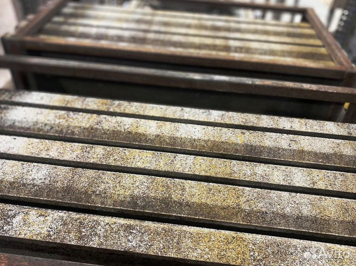 Тротуарная плитка брусчатка 100.200.60 серая