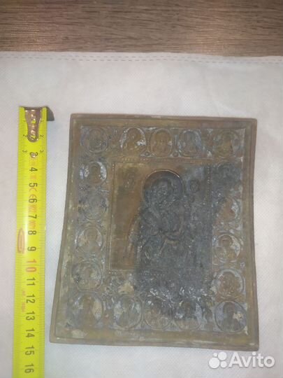 Икона бронзовая, Богородица