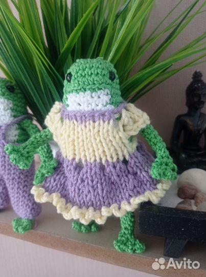 Вязаная (амигуруми)лягушка из pinterest, тик ток