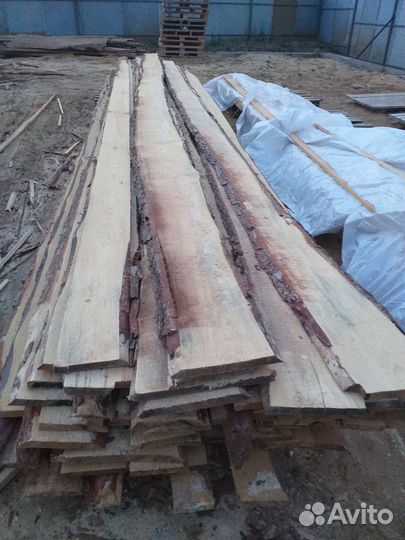 Доска необрезная сосна