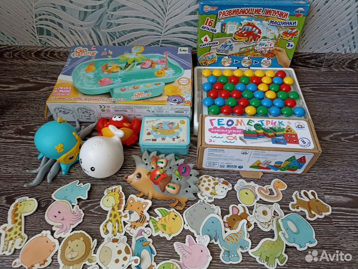 Развивающие игрушки, игрушки для ванной пакетом
