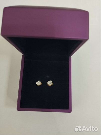 Золотые серьги