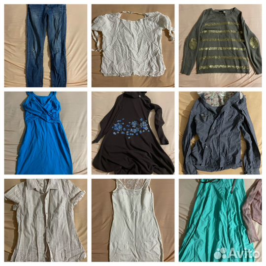 Большой пакет разных вещей и куртка 42-44 р