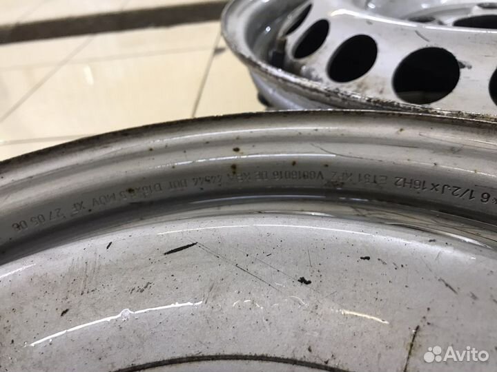 Штампованные диски vw R16