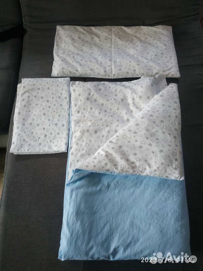 Детское одеяло, подушка, простынь