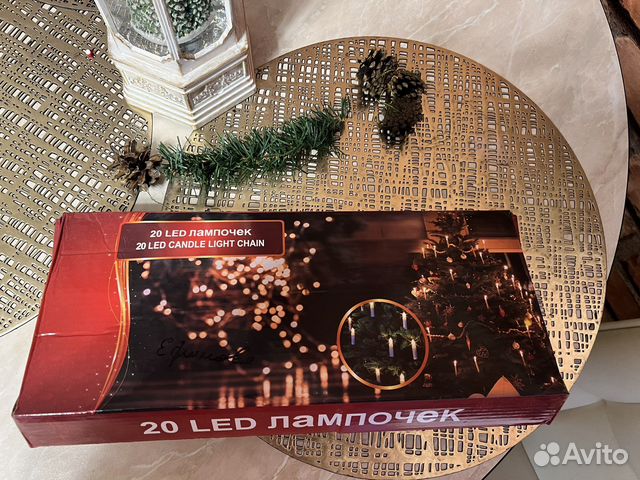 Елочная гирлянда свечи