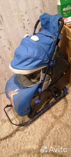 Детские санки-коляска