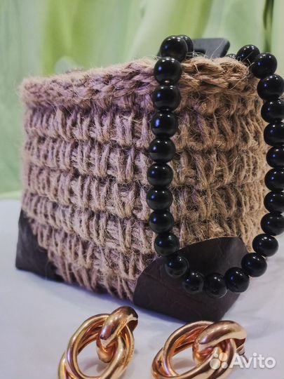 Корзина для хранения из джута